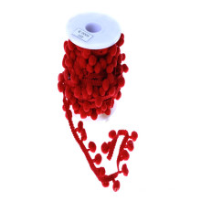 1cm Lace Ribbon Pom Pom String